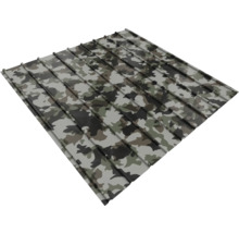 Tôle trapézoïdale avec motif camouflage pour toit et mur