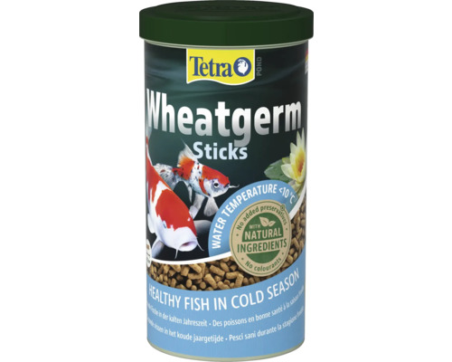 TetraPond Teichfischfutter Wheatgerm Sticks 1 L Tetra Pond Wheatgerm Sticks Fischfutter für die kalte Jahreszeit bei Wassertemperaturen unter 10 Grad mit natürlichen Inhaltsstoffen.