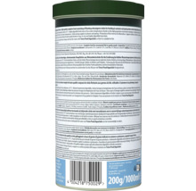 Étiquette arrière du produit Tetra Pond Wheatgerm Sticks, nourriture pour poissons de bassin avec ingrédients et conseils de nourrissage.