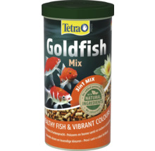 Tetra Pond Goldfish Mix trois en un, nourriture pour poissons rouges de bassin, ingrédients naturels sans conservateurs pour la santé et la couleur.