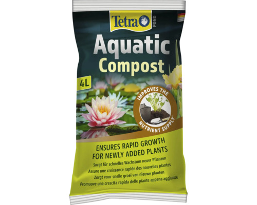 Terreau Tetra Pond Aquatic Compost pour plantes aquatiques, sac de 4 litres