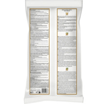 Verso de l emballage Tetra Pond AquaticCompost avec instructions d utilisation en plusieurs langues, Tetra Logo et code barres.