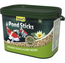 Nourriture Tetra Pond Sticks pour poissons de bassin en seau de 7 litres, ingrédients naturels pour des poissons sains et une eau claire.