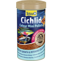 Nourriture pour poissons Tetra Cichlid Colour Mini Pellets pour cichlidés avec ingrédients naturels pour croissance saine et coloration intense.