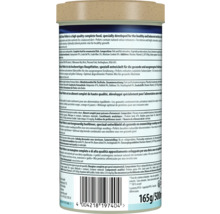 Vue détaillée de l'arrière d'une boîte de granulés Tetra Cichlid Colour avec informations produit, ingrédients et code-barres.