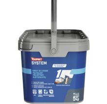 Toupret System Enduit de lissage polyvalent en seau de 5 kilogrammes pour l'intérieur, lisse les irrégularités jusqu'à 3 millimètres.