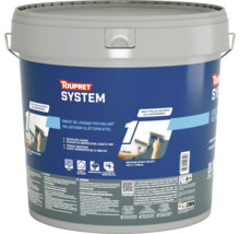 Toupret System enduit de lissage polyvalent en seau pour l'intérieur, pour égaliser les irrégularités jusqu'à 3 millimètres.