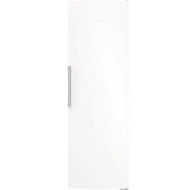 Réfrigérateur Siemens blanc avec poignée métallique verticale.