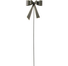 Dekoschleife am Stab in Schwarz mit goldenem Rand für Gestecke und Dekoration.