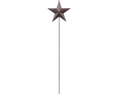 Gartenstecker in Sternform aus Metall