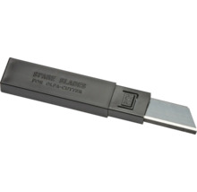 Boîte distributrice de lames de rechange pour cutter avec mécanisme de poussée