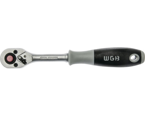 Cliquet réversible WGB en chrome-vanadium avec poignée ergonomique et levier de changement de direction.