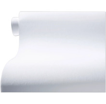 Papier peint intissé blanc lisse en rouleau.