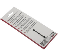 Verso de l'emballage pour Cargo Point jeu de 2 embouts demi-ronds pour rail de lissage en aluminium avec Cargo Point Logo.
