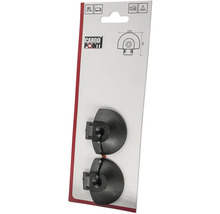 Oeillets de chargement Cargo Point pour véhicules et camping, 2 pièces, plastique, 4,5 par 5 centimètres.