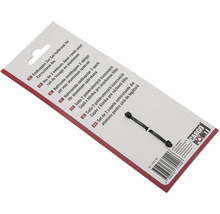 Jeu de 2 embouts demi-ronds pour rail de lissage en aluminium. Cargo Point Logo.