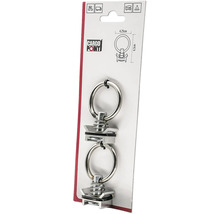 Logo Cargo Point, anneau d'arrimage pour rails d'arrimage, lot de 2, métal. Convient pour voiture, camion, camping-car et tentes.