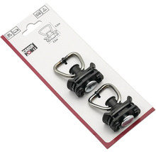 Cargo Point embout pour rails d'arrimage, 2 pièces, anneau d'ancrage avec anneau en D pour sécuriser le chargement, Cargo Point Logo.