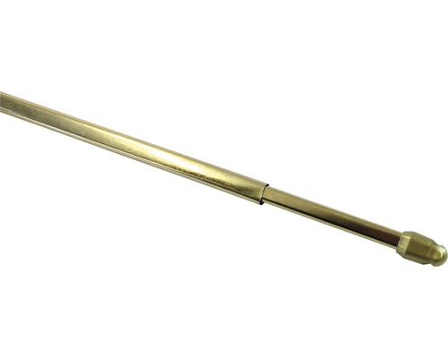 Barre de vitrage télescopique simple laiton 40-70cm Ø 10 mm 2 pces