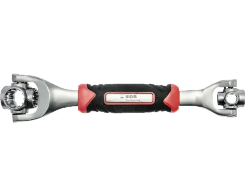 Clé à douilles multiple avec têtes rotatives et poignée ergonomique de WGB.