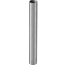Tube cylindrique en acier inoxydable avec une surface lisse.