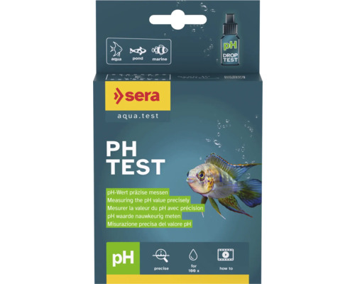 sera test pH pour mesurer précisément la valeur du pH dans les aquariums d'eau douce, les bassins et l'eau de mer, pour environ 100 tests.