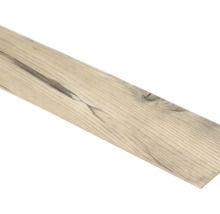 Lame de sol aspect bois avec veinage et nœud.