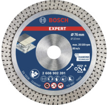 Disque à tronçonner diamanté Bosch Expert 76 mm pour carrelage et pierre avec technologie diamant et marquage de sécurité