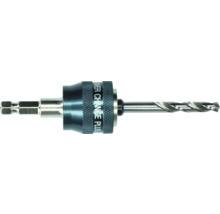 Adaptateur Bosch Power Change Plus avec foret de centrage HSS et emmanchement hexagonal pour scies-cloches.