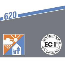 Geeignet für innen und außen sowie GEV-EMICODE EC 1 Plus Zertifikat für sehr emissionsarme Produkte.