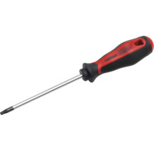 Tournevis Torx Pattfield avec manche ergonomique noir et rouge et lame en acier.