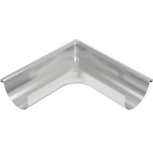 Dachrinnen-Innenecke aus verzinktem Metall, 90 Grad Winkel.