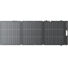 Panneau solaire portable EcoFlow composé de trois segments pliables pour une alimentation électrique mobile.
