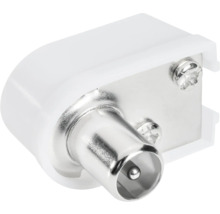 Antennenstecker aus Kunststoff mit Metallanschluss und zwei Schraubklemmen für Koaxialkabel