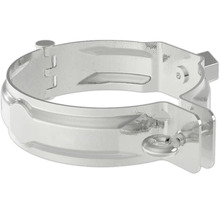 Rohrschelle aus Metall mit Ringschraube zur Befestigung von Rohren