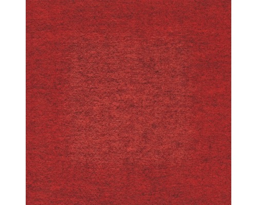 Gros plan sur une texture de feutre rouge, surface textile fibreuse.