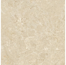 Carreau carré aspect marbre, beige.