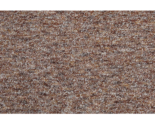 Moquette bouclée chinée marron beige