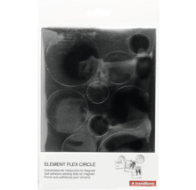 Trendform Element Flex Circle, selbstklebende runde Haftpunkte für Magnete in verschiedenen Größen auf einer Trägerfolie.