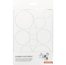 Selbstklebende Haftpunkte Element Flex Circle für Magnete von Trendform in verschiedenen Größen. Trendform Logo.