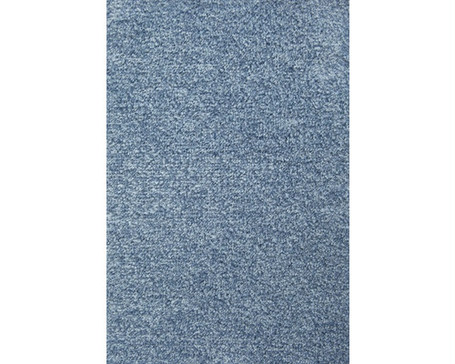 Blaue Teppichstruktur in der Nahaufnahme.