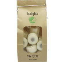 Packung mit 18 Teelichtern von Diana Candles, 7 Stunden Brenndauer, Nordic Swan Ecolabel.