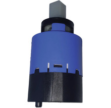 Keramikkartusche für Einhandmischer, Ersatzteil für Armaturen aus Kunststoff in Blau und Schwarz.