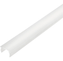 Gewölbte LED-Profilabdeckung aus weissem Kunststoff