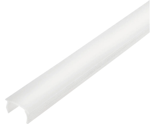 Gewölbte LED-Profilabdeckung aus weissem Kunststoff