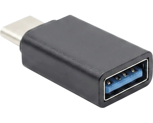 Adaptateur USB-C vers USB-A en plastique noir