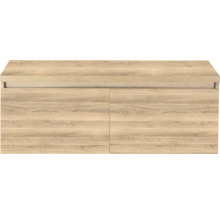 Schrank aus Holz mit zwei Türen in Eiche Dekor.