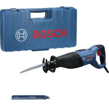 Scie sabre Bosch Professional GSA 12-30 avec coffret de transport et deux lames de scie.