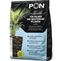Substrat spécial Lechuza-Pon pour palmiers et plantes méditerranéennes, pré-fertilisé et sans tourbe, avec lave noire.