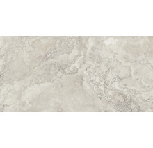 Carreau en grès cérame avec aspect marbre et veinage naturel.